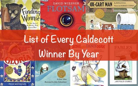 Caldecott Winners Printable List